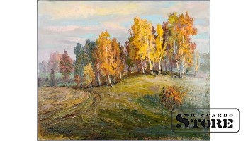 Живопись, Осенний пейзаж, Владимир Свиклис, 1997 год, 50x62cm CSA1030