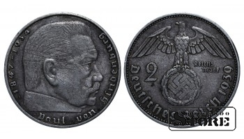 1939 Germany - Third Reich Coin Silver Coinage Rare 2 reichsmark KM# 93 #G4286
