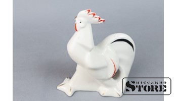 Статуэтка Петух, фарфор, Рига, Рижская фарфор-фаянсовая фабрика, 60е годы, первый сорт, CSA891