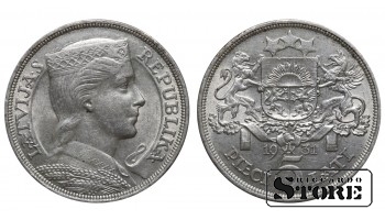Latvia 5 Lati 1931