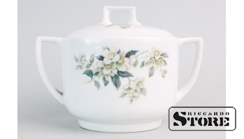 Сахарница, фарфор, Рига, фабрика М.С. Кузнецова, 20е годы 20го века