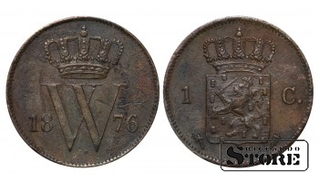 Нидерланды, 1 цент, 1876, бронза
