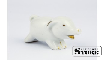 figūriņa sivēns. Rīgas porcelāna fabrika, 1950tie gadi, 2.8 cm