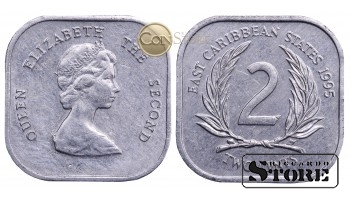 Восточные Карибы , 2 цента 1995 год