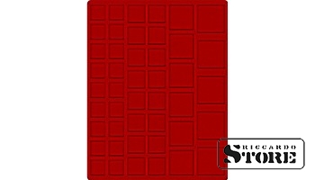 Red velour tray 2145E (Ø24–44 mm)