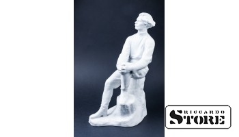 Статуэтка , Максим Горький, бисквит, Ленинградский фарфоровый завод (ЛФЗ) , 31, 5 см