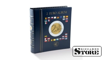 Папка-переплет OPTIMA, классический дизайн, цветная надпись «2 евро» на корешке и обложке, вкл.
