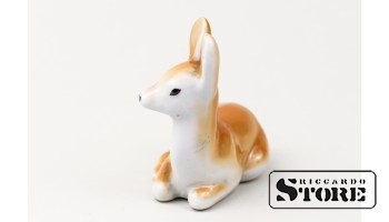 Статуэтка, Косули , фарфор, Рига , Рижская фарфоровая фабрика,50-е годы , 7.5 см.