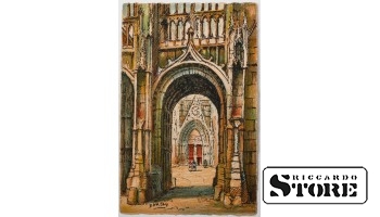 Vintage postcard Gothic arch. 20th century # NT276