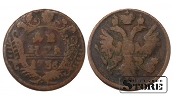 Russia Denga 1736