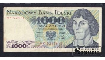 Poland, 1000 Zlotych, 1982, VF