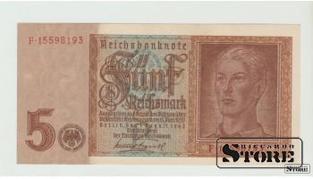 Saksamaa, 5 Reichsmark, 1942, aUNC