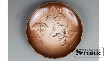ФАРФОР, ДЕКОРАТИВНАЯ ТАРЕЛКА ,РИГА, РИЖСКАЯ ФАРФОРОВАЯ ФАБРИКА, Ø 14,5 CM