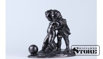 Керамика , Дети с мячом , Литва, Каунасский комбинат "Дайле",  50-е годы , 19.5 см