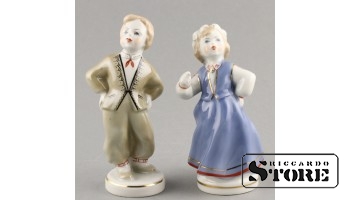 Statuette, Folk dance, Riga, Riga porcelain factory, 1950s, 13 cm