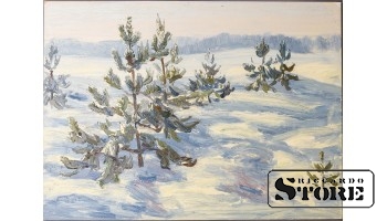 Живопись, Зимний лес, 35x48cm CSA1062