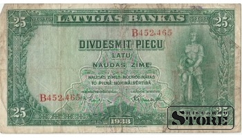 Латвия,25 лат 1938 год B452,465