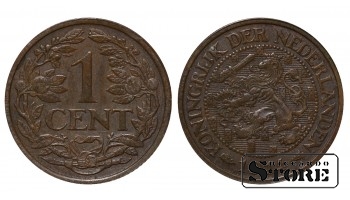 Нидерланды, 1 цент, 1914, бронза