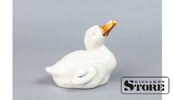Статуэтка уточка, фарфор, Рига, Рижский фарфоровый завод, 50е годы, CSA951