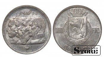 Бельгия, 100 франков, 1950, серебро