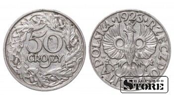 Польша, 50 гроши, 1923. год, никель