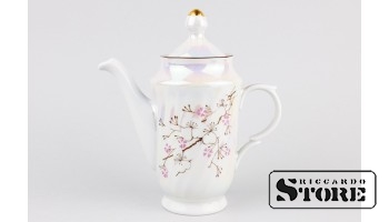 Кофейник из сервиза "Рига", тонкостенный фарфор, Рига, Рижский фарфоровый завод, автор Левон Агаджанян, 1985-1991 CSA708
