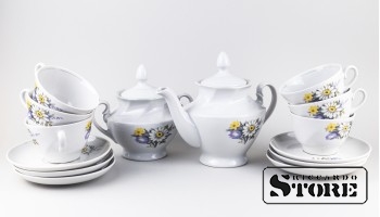 Фарфор, Чайный Сервиз "Виктория" , Рига, Рижская фарфоровая фабрика, 1960-е годы(Новый в коробке)