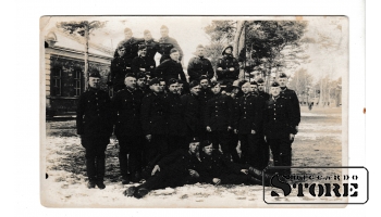 Старинная открытка "Солдаты в штабе" CSA66
