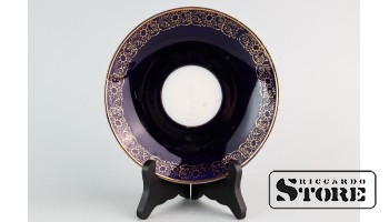 Блюдце, фарфор, Рига, Рижский фарфоро-фаянсовый завод, 50е годы, 3 сорт