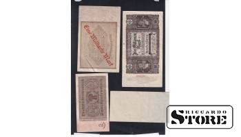 Germany set of 4 banknotes 1922, 1923, 1937
