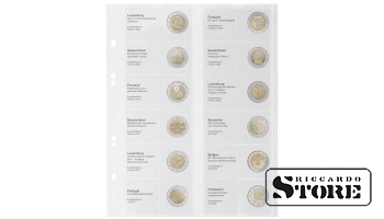 Multi Collect iliustruotos lapelės 2 eurų monetoms laikyti: Liuksemburgas 2006 — Prancūzija 2008.