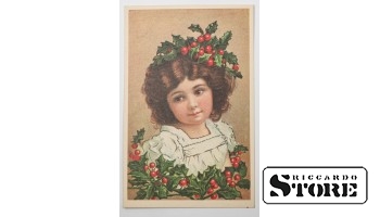 Vintage postcard. Girl. 20th century # NT318