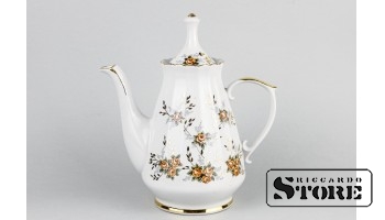Кофейник из сервиза "Ия", фарфор, Рига, Рижский фарфоровый завод, автор Таисия Полуйкевич, 1985-1990 год CSA779