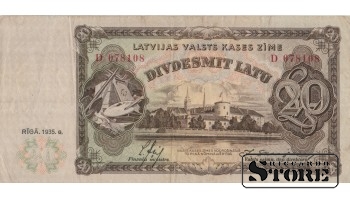 LATVIA, 20 Lati 1935 gads - D 078108