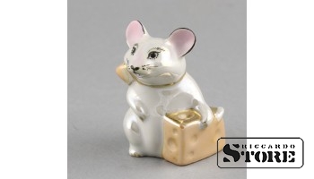 Statuette, Mouse, Riga, Riga Porcelain Factory, 1970s, 6.7 cm
