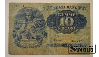 Банкнота, 10 крон, 1937, Эстония