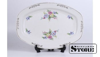 Фарфор, Блюдо , Рига, Рижская фарфоровая фабрика , 35,4 x 24,5 см