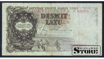 BANKNOTE , LATVIA, 10 LATI 1937 GADS - E 125475