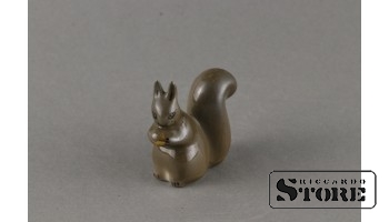 Статуэтка, Белочка, фарфор, Рига , Рижская фарфоровая фабрика, 80-е годы , 4,8 см