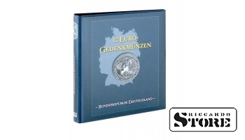 Empty binder folder for 10 euro coins with a simple design. Suitable for storing and organizing collectible 10 euro coins.