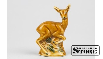Статуэтка косуля, фарфор, Рига, рижский фарфоровый завод, 50-е годы CSA418