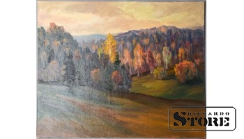Живопись, Осенний лес, Владимир Свиклис, 1985 год, 50x61.5cm CSA1066