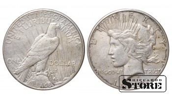1922. gada ASV monēta, Sudrabs, Reti 1 dolāru  KM# 150 #USA2493