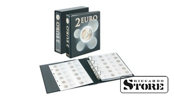 Illustrated PUBLICA M album for storing 2 euro coins. Volume 2 (chronologically from Italy 2015). Comes with protective slipcase.