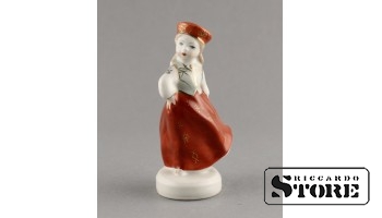 Figūriņa, Dejotāji, porcelāns, Rīga, Rīgas porcelāna rūpnīca, modeļa autors - L.Novožeņecs, 1950tie gadi, 11 cm