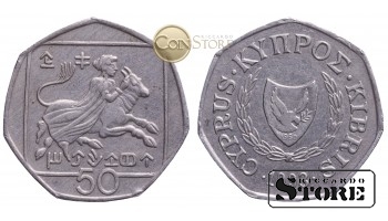КИПР , 50 ЦЕНТОВ 1993 ГОД