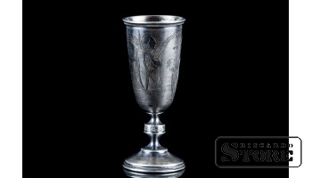 Серебряная рюмка , 84 ПРОБА, РОССИЙСКАЯ ИМПЕРИЯ , 22 г , CSA759