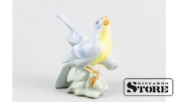 Статуэтка, Птички , фарфор, Рига , Рижская фарфоровая фабрика, 50-е годы , 7,5см CSA724