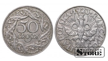 Польша, 50 гроши, 1923. год, никель