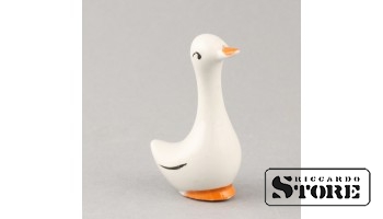 Статуэтка, Уточка, фарфор, Рига , Рижская фарфоровая фабрика, 70-е годы , 7,5 см.